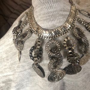 Chunky silver Necklace